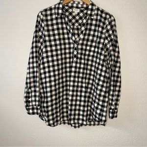 J. Crew black and white collared shirt